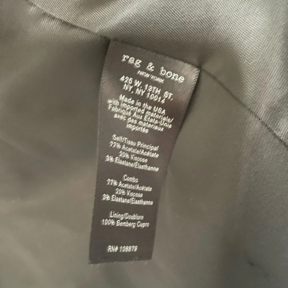 Rag & bone black blazer women’s size 8 - Picture 4 of 5